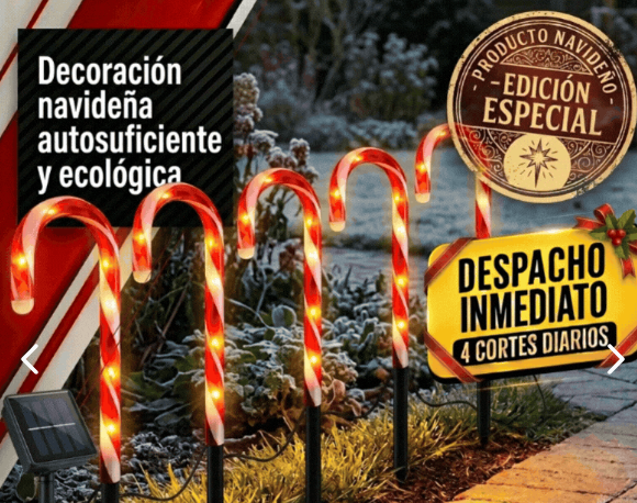 luces navidad baston