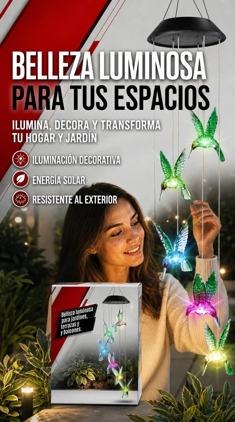 lampara de colibris